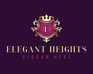 Elegant Crest Crown logo design