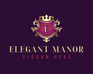 Elegant Crest Crown logo design