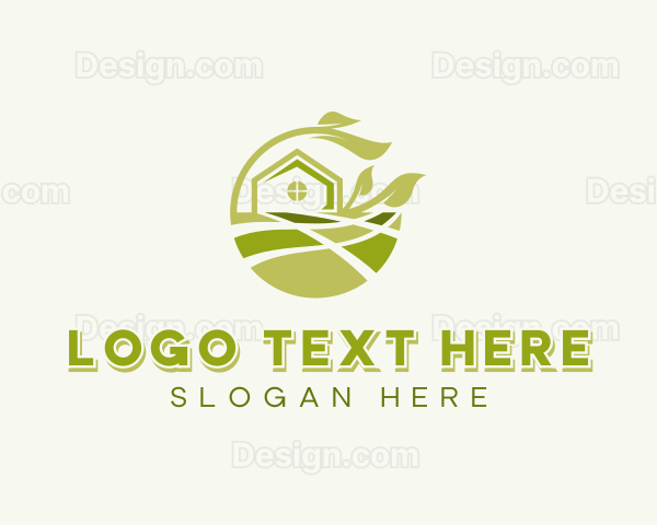 Backyard Lawn Landscaper Logo