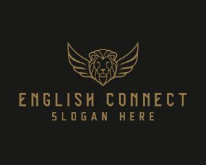 Lion Head Wings logo design