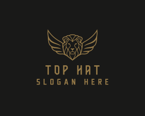 Lion Head Wings logo design