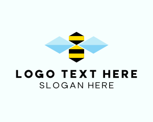Abstract Honey Bee  Logo