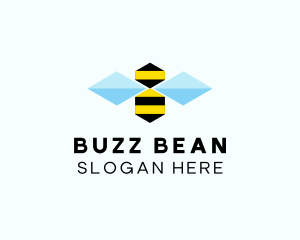 Abstract Honey Bee  logo design