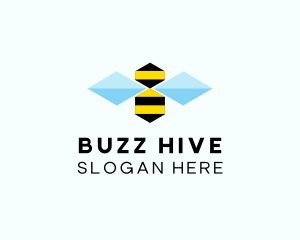 Abstract Honey Bee  logo design