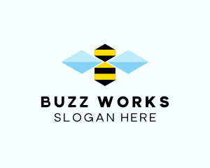 Abstract Honey Bee  logo design