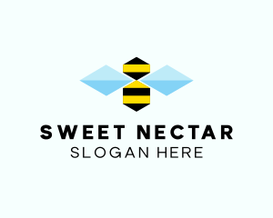 Abstract Honey Bee  logo design