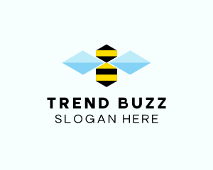 Abstract Honey Bee  logo design