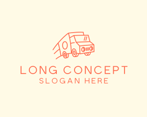 Orange Delivery Truck logo