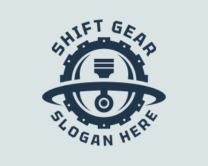 Piston Gear Orbit logo design