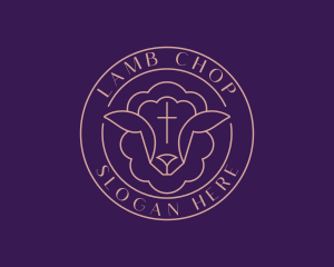 Holy Lamb Cross logo design