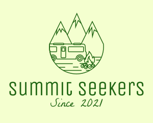 Camping Mountain Peaks logo