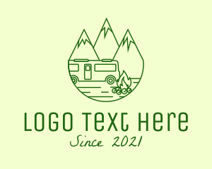 Peak - Camping Mountain Peaks logo design