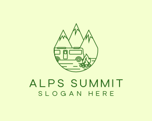 Camping Mountain Peaks logo