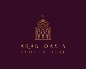 Arabic Mosque Building logo