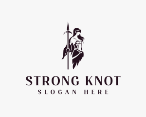 Strong Spear Warrior logo design