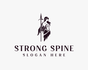 Strong Spear Warrior logo design