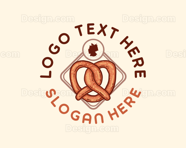 Germany Pretzel Bread Logo