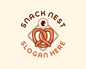 Germany Pretzel Bread logo design