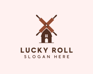 Rolling Pin Windmill logo design