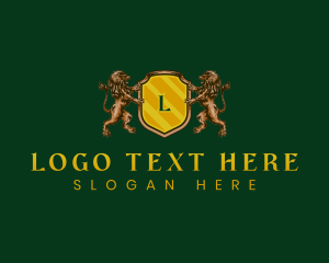 Luxury Lion Heraldry Logo