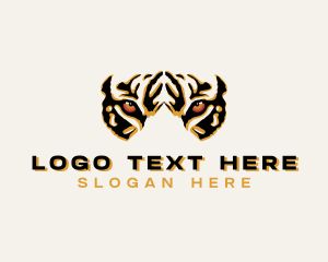 Tiger Zoo Wildlife Logo