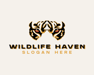 Tiger Zoo Wildlife logo design