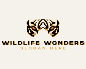 Tiger Zoo Wildlife logo design