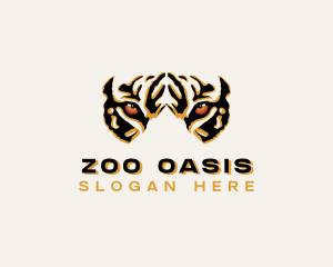 Tiger Zoo Wildlife logo design