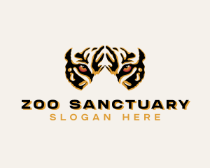 Tiger Zoo Wildlife logo design