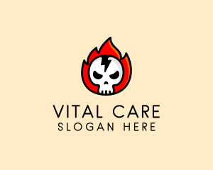 Flaming Skull Avatar logo