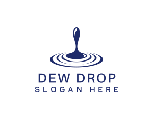 Drinking Water Drop  logo design