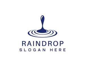 Drinking Water Drop  logo design