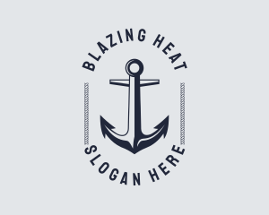 Navy Marine Anchor Logo