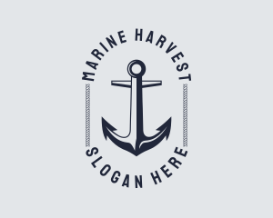 Navy Marine Anchor logo design