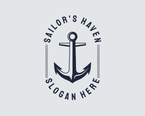 Navy Marine Anchor logo design