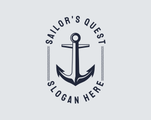 Navy Marine Anchor logo design