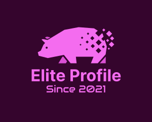 Digital Pink Pig logo design