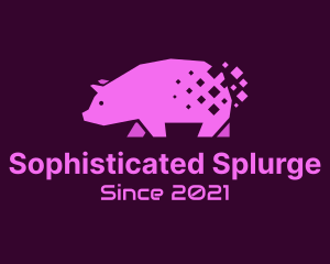 Digital Pink Pig logo design