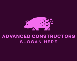 Digital Pink Pig logo design