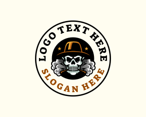 Skull Cigarette Smoke logo