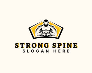 Strong Fitness Man logo design