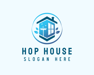 House Cleaning Sanitation logo design