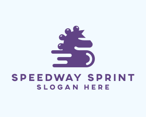 Fast Racing Seahorse logo