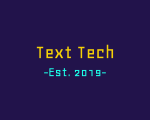 Arcade Technology Text Font logo design