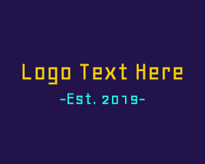 Technological - Arcade Technology Text Font logo design