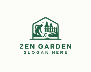 Landscaping Gardener Backyard logo design