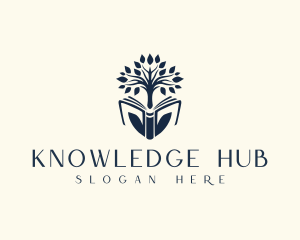 Knowledge Tree Book logo design