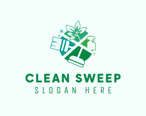 Green Clean Sanitation logo design