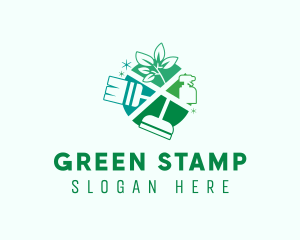 Green Clean Sanitation logo design