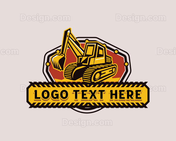 Industrial Excavator Machine Logo